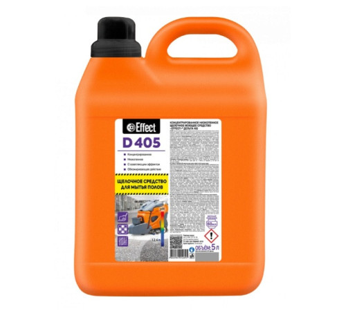 Щелочной низкопенный концентрат для поломоечных машин Дельта 405, 5 л, Effect 26510 1/2