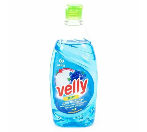 VELLY Средство для мытья посуды "Нежные ручки" 0,5 л, GRASS, 1/8 VELLY Средство для мытья посуды "Нежные ручки" 0,5 л, GRASS, 1/8