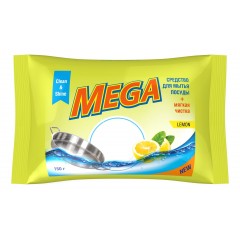 Твердое средство для мытья посуды MEGA, лимон, 150г АМС Кемикал М-13-2