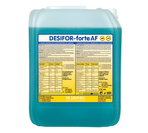 Концентрат для очистки и дезинфекции полов DESIFOR-forte AF 1 л dr. Schnell 540