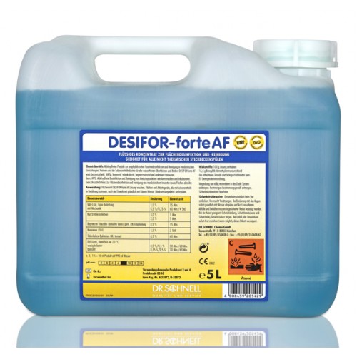 Концентрат для очистки и дезинфекции полов DESIFOR-forte AF 5 л dr. Schnell 20542