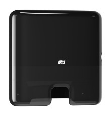 Xpress мини-диспенсер для листовых полотенец сложения Multifold, черный Tork 552108