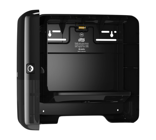 Xpress мини-диспенсер для листовых полотенец сложения Multifold, черный Tork 552108
