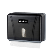 Диспенсер для бумажных полотенец черный KSITEX ТН-404B