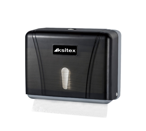 Диспенсер для бумажных полотенец черный KSITEX ТН-404B