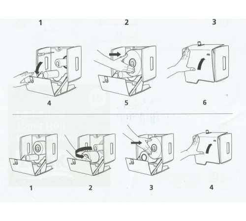 Диспенсер для туалетной бумаги в рулонах Aluminium, система Т2, мини, Металлик, Tork 455000