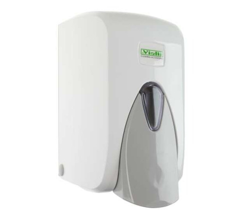 Диспенсер для мыла-пены механический, 1 л, белый, Vialli F6