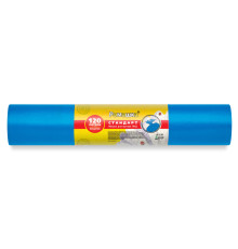 Мешки для мусора 120 л, 50 шт, 11 мкм, 70x110 см, ПНД, синие ППК НМ1205020