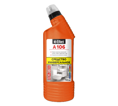 Универсальное чистящее средство для санузлов Альфа 106, 0,75 л, Effect 26196 1/14