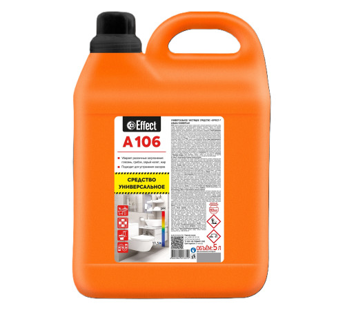 Универсальное чистящее средство для санузлов Альфа 106, 5 л, Effect 26008 1/2