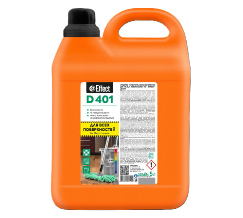 Универсальное высокопенное средство для мытья поверхностей Дельта 401, 5 л, Effect 26002 1/2