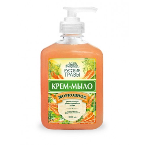 Крем-мыло туалетное жидкое Русские травы, ромашка, 300 мл дозатор АМС Кемикал К-06-2