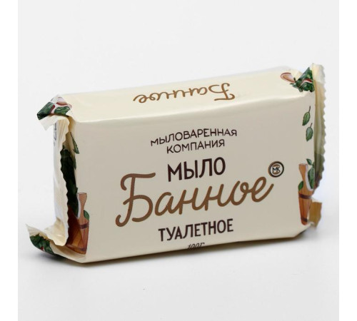 Мыло туалетное 100 г МК Банное, 90 шт/уп, ГОСТ 28546-2002 Мыловаренная Компания ООО 6592