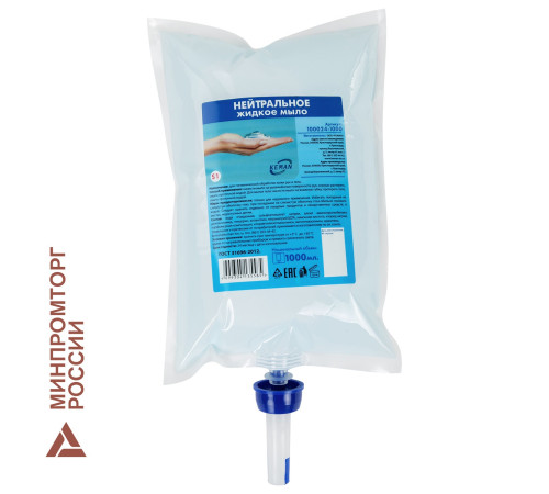 KEMAN нейтральное жидкое мыло в картридже 1000 мл (Система S1) Россия 100024-1000
