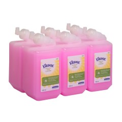 Kimberly-Clark Жидкое мыло для рук Kleenex Every Day use, розовое, картридж 1л, 1/6 Kimberly 6331