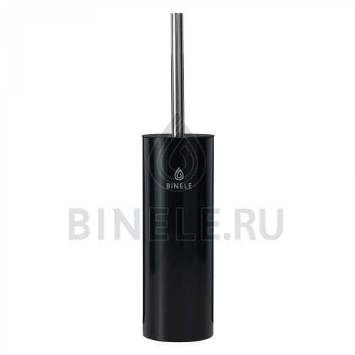 Ершик для унитаза  BINELE Lux с настенным креплением, 40 см, чёрный