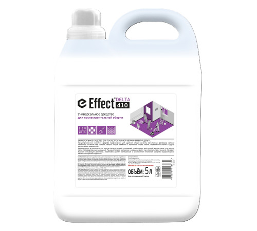 Средство для послестроительной уборки Дельта 410, 5 л Effect 15714 1/2