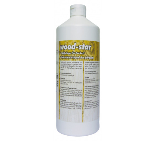 Wood-Star средство для улучшения состояния полов из пробки и дерева, 1 л PRAMOL 5201.201