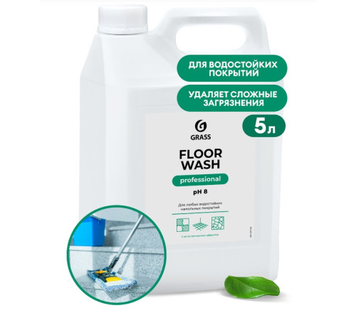 FLOOR WASH Нейтральное концентр средство для мытья пола, 5 л, GRASS, 1/4 FLOOR WASH Нейтральное концентр средство для мытья пола, 5 л, GRASS, 1/4