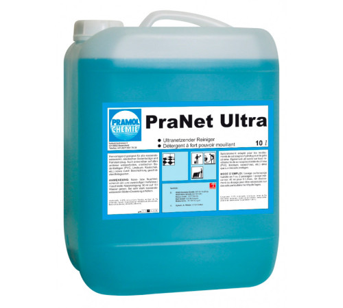 PraNet Ultra средство для мойки, очистки всех типов полов, 10 л, PRAMOL 07-01-0018-10