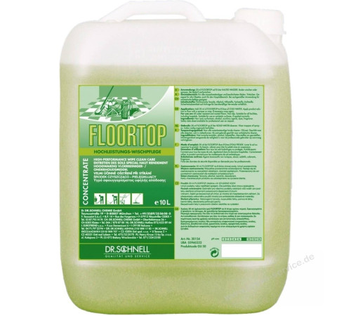 Floortop универсальный мантейнер для всех типов полов, 10 л dr. Schnell 30154
