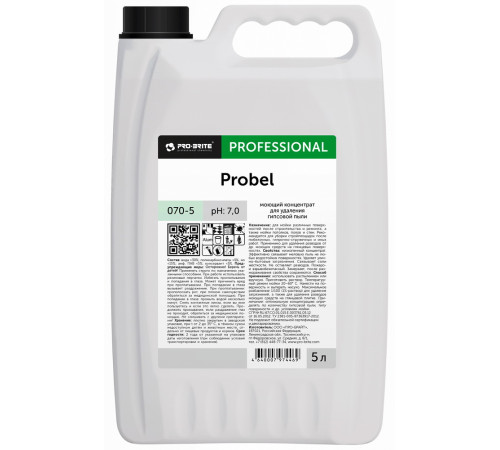 Моющий концентрат для удаления гипсовой пыли Pro-brite PROBEL 070-5, 5 л