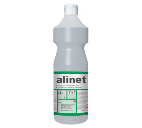 Alinet 1 л щелочной очиститель, удаляет жиры и белки животного и растительного происхождения PRAMOL 07-04-0018-1