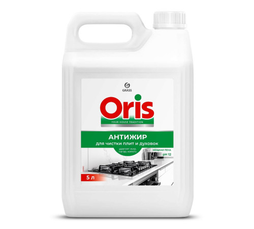 Средство для удаления жира, нагара и копоти ORIS Антижир для кухни, 5 л, GRASS 126149, 1/4