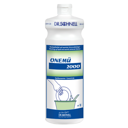 ONEMU 2000 универсальное моющее средство для посуды, 1 л, dr. Schnell 00123