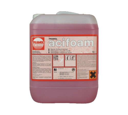 Acifoam кислотный пенный очиститель 10 л для обработки помещений санитарно-гигиенического назначения PRAMOL 07-04-0008-10