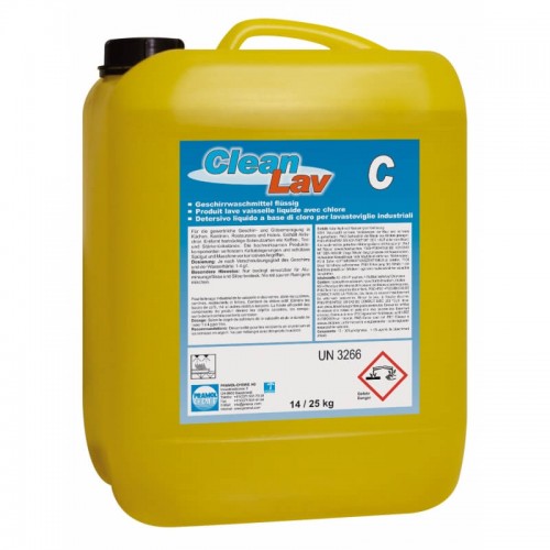 CleanLav C средство для профессиональной чистки и мойки посуды на кухнях, в столовых, ресторанах и гостиницах, 14 кг, Pramol 07-04-0012