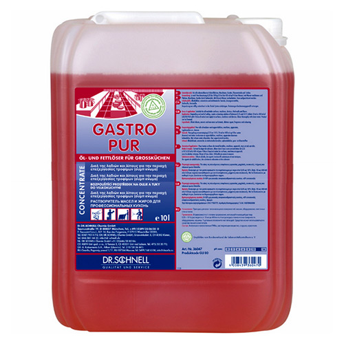GASTRO-PUR растворитель масляных и жировых загрязнений для кухни, 10 л, dr. Schnell 36047