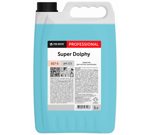 Средство для ежедневной чистки сантехники Pro-Brite SUPER DOLPHY 017-5, 5 л