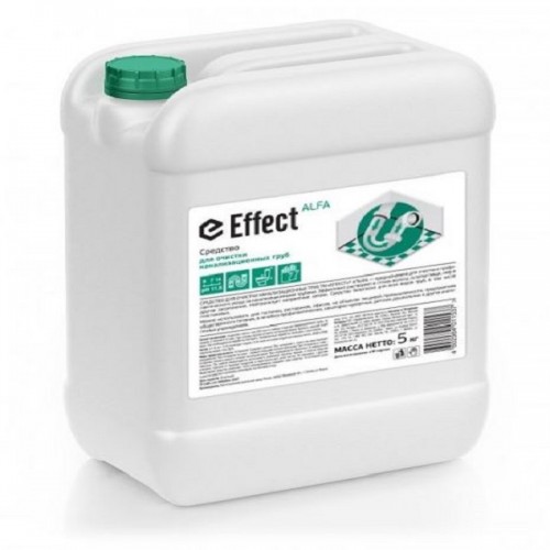 Alfa 104 средство для очистки канализационных труб 5 л, Effect 13115-5