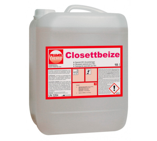 Closofix (Closettbeize) очиститель для уборных, с высокоактивными добавками, 10 л PRAMOL 07-03-0003-10