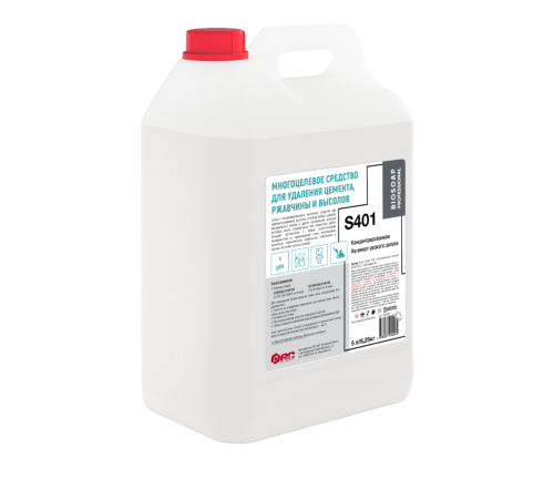 BIOSOAP PROFESSIONAL S401, Средство для уборки после ремонта и строительства, 5 л, АиС, 1/4