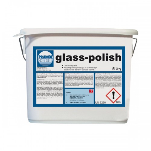 Glass-Polish 5 кг средство для очистки и полировки травленного (или матированного) оконного стекла PRAMOL 17572.08399-5