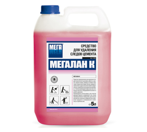 Мегалан-К для удаления цемента и строительной смеси, 5 л АМС Кемикал К-330
