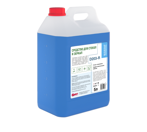 BIOSOAP PROFESSIONAL D203-R Средство моющее для стекол и зеркал, 5 л, АиС, 1/4 BIOSOAP PROFESSIONAL D203-R Средство моющее для стекол и зеркал, 5 л, АиС, 1/4