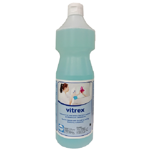 Vitrex средство на основе спирта для очистки стеклянных, зеркальных и пластиковых поверхностей, 1 л, Pramol 1012.201