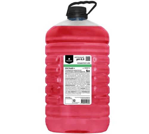 CK Fruit + Гелеобразное средство для мытья посуды с ароматом фруктов ПЭТ, 5 л Prosept 505SP-5