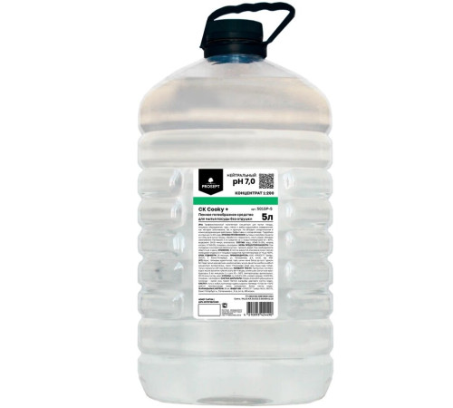 CK Cooky + Пенное гелеобразное средство для мытья посуды без цвета и запаха ПЭТ, 5 л Prosept 501SP-5