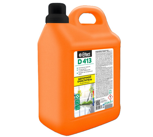 Низкопенный щелочной очиститель полов Дельта 413, 5 л Effect 26257 1/2