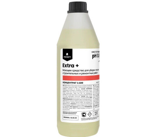 Extra + Моющее средство для уборки после строительных и ремонтных работ, 1 л Prosept 101EX-1