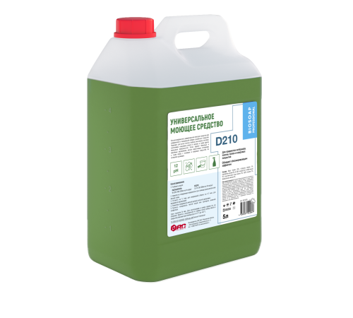 BIOSOAP PROFESSIONAL D210, Универсальное концентрированное щелочное моющее средство, 5 л, АиС, 1/4 BIOSOAP PROFESSIONAL D210, Универсальное концентрированное щелочное моющее средство, 5 л, АиС, 1/4
