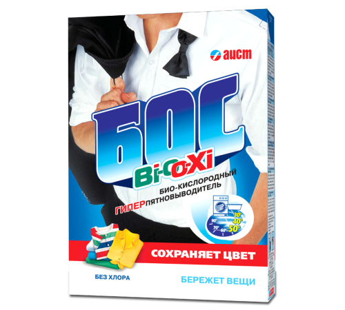 Пятновыводитель Бос Био-Окси 500 гр 1/30 Аист УТ-00005352