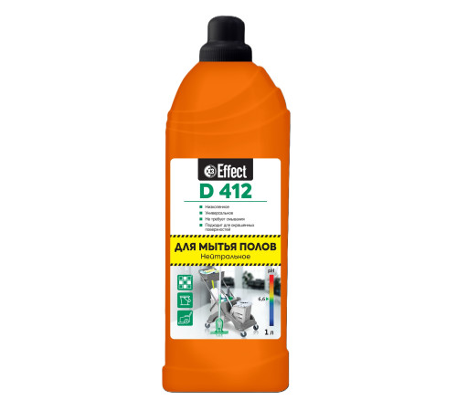 Нейтральное средство для мытья полов Дельта 412, 1 л, Effect 26255 1/6