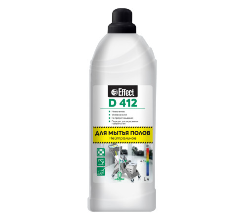 Нейтральное средство для мытья полов Дельта 412, 1 л, Effect 26255 1/6