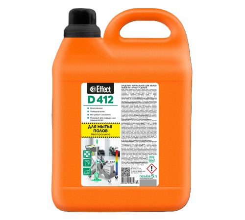 Нейтральное средство для мытья полов Дельта 412, 5 л, Effect 26006 1/2