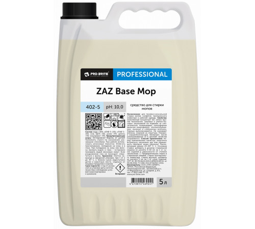 Жидкое средство для стирки мопов Pro-brite ZAZ Base Mop 402-5, 5 л